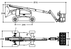 曲臂式高空作业平台