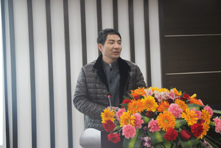 公司总经理刘国良先生做“聚星邦,更精彩” 主题发言